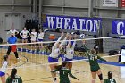 Volleyball vs Babson  Wheaton Women's Volleyball vs Babson College. - Photo by Keith Nordstrom : Wheaton, Volleyball, VB